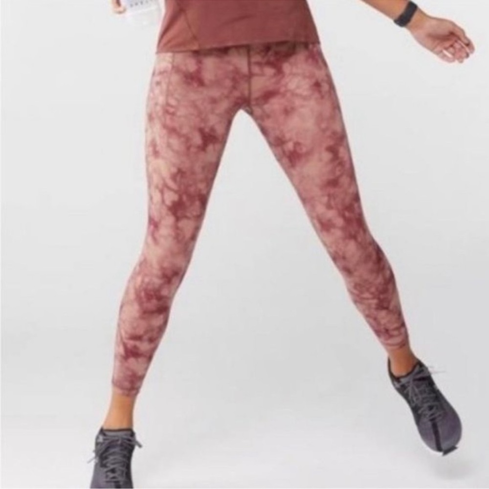 Athleta Salutation Stash Pocket II Printed Tight Leggings Size 2X NWOT